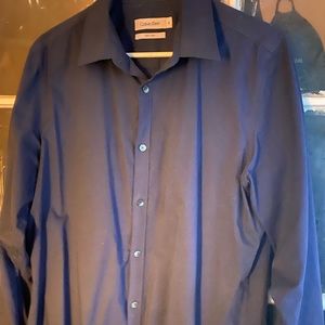 Calvin Klein Dark Blue Button Down Shirt